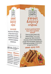 Good Earth Tea Co. Sweet & Spicy tea bags showcase cinnamon note for cozy comfort.