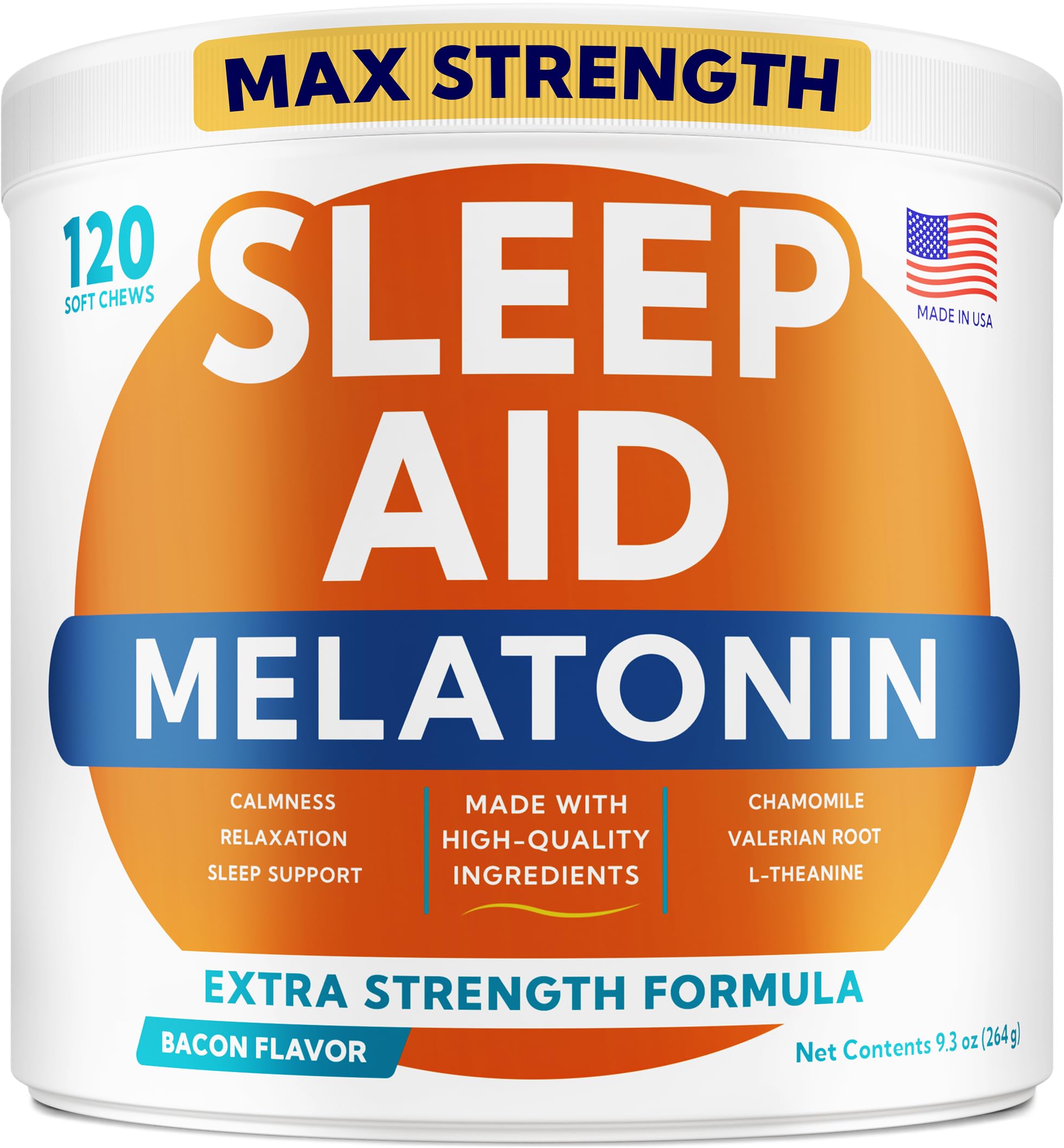 GOODGROWLIES melatonin bottle helps calm dogs at night