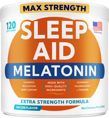 GOODGROWLIES melatonin bottle helps calm dogs at night