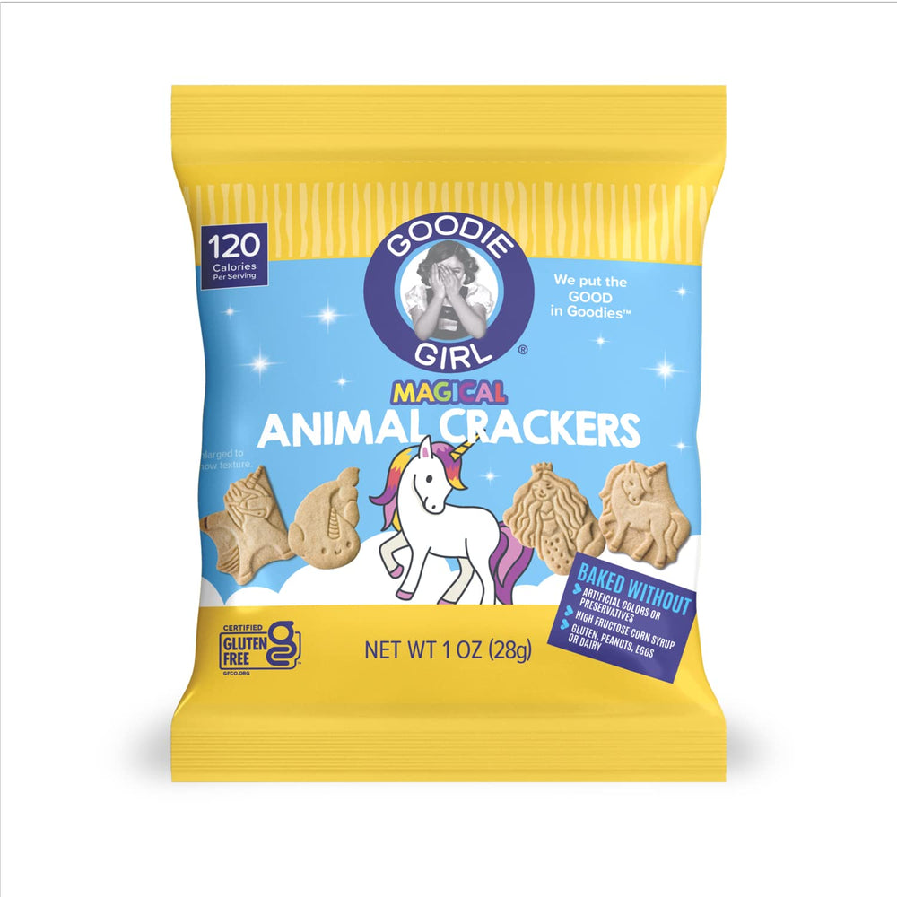 Goodie Girl Magical Animal Crackers kid snack, a peanut-free option for classroom treats.