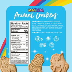 Goodie Girl Magical Animal Crackers snack packs lined up, convenient 10-pack for busy mornings.