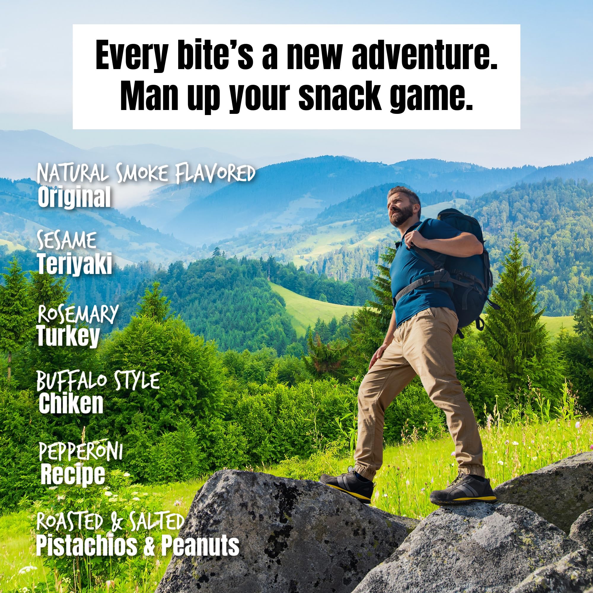 Goodland Farms turkey jerky slices offering lean protein and savory flavor.
