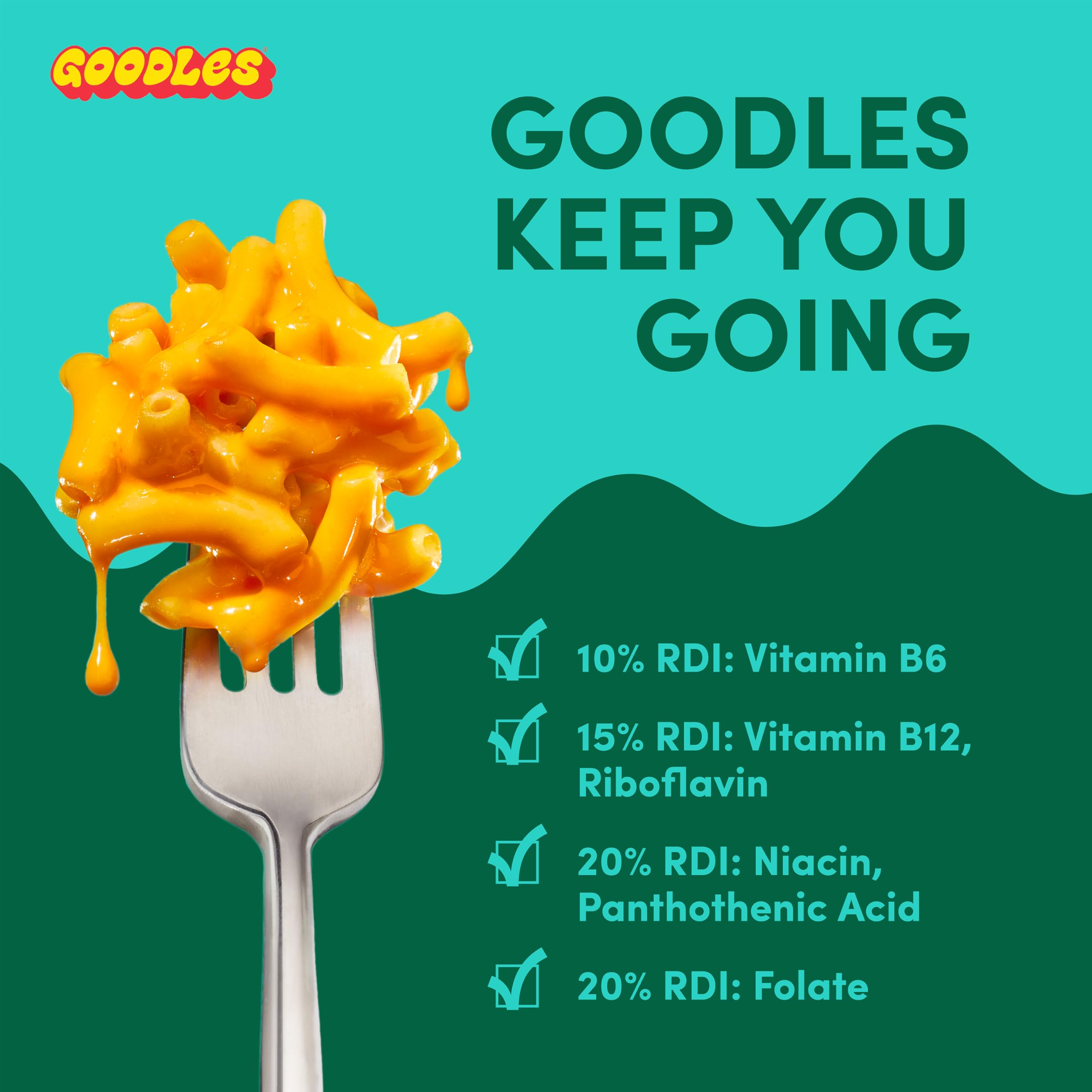 Goodles Shella Good macaroni bowl featuring real cheese.