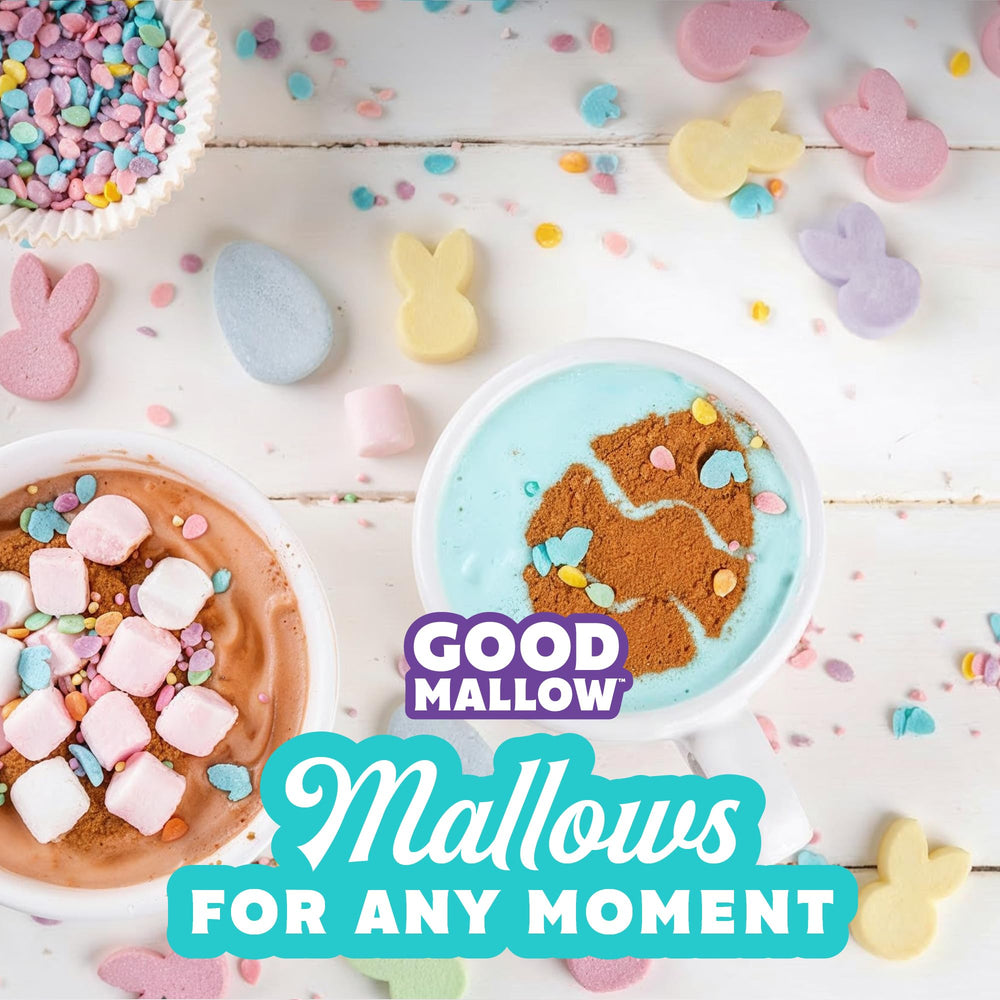 GoodMallow Easter display basket shows gluten-free option for spring celebrations