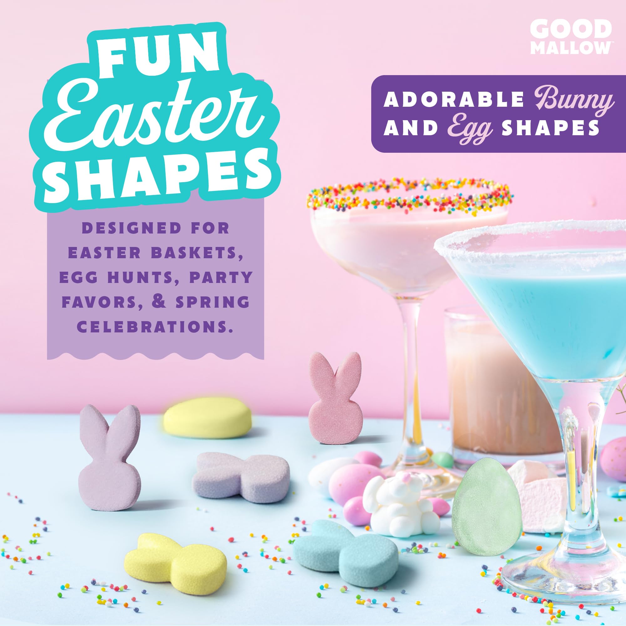 GoodMallow individually wrapped 4-packs keep marshmallows fresh and easy to share.