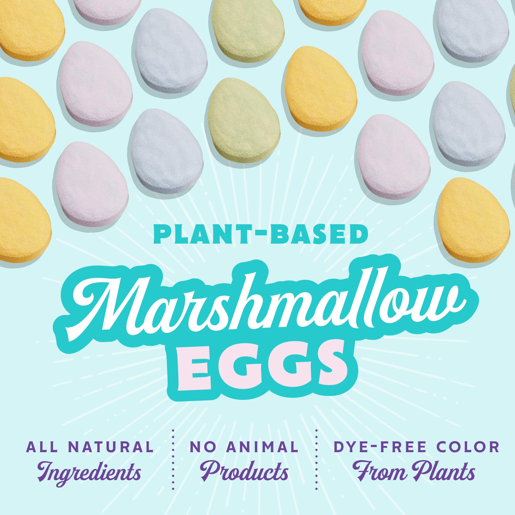 Close-up of GoodMallow natural dyes on Easter eggs for vibrant but natural colors