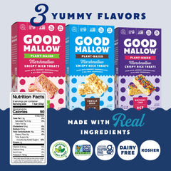 GoodMallow vegan rice crispy treats individually-wrapped for freshness