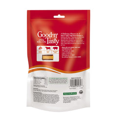 GoodnTasty Triple Flavor Roll-Ups cheese close-up, highlights real cheese flavor.
