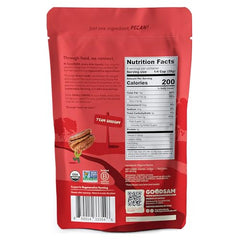 Goodsam Organic Pecan Halves 8 oz pack ideal for vegan recipes and toppings.