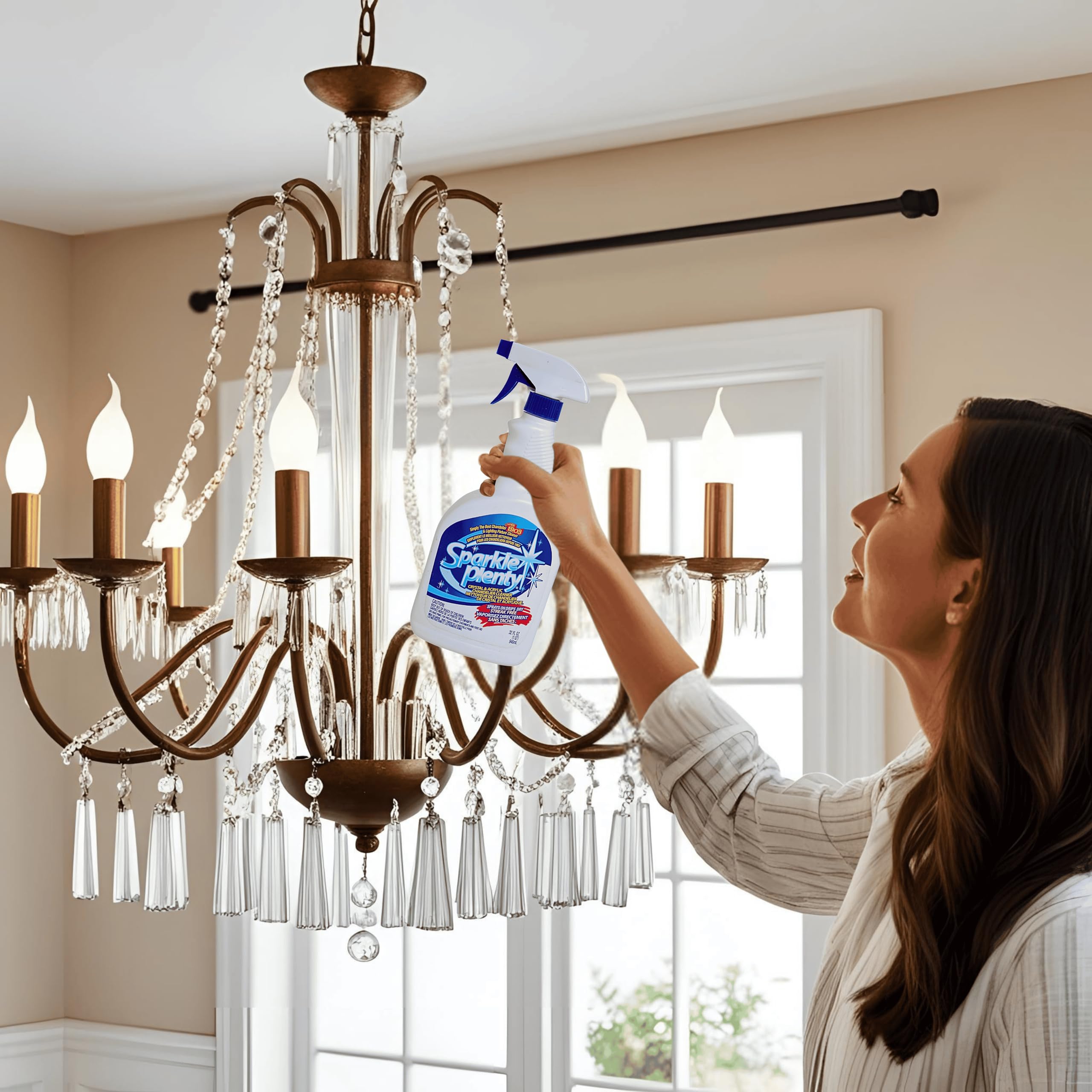 Goodscious Sparkle Plenty chandelier glass in action for easy maintenance