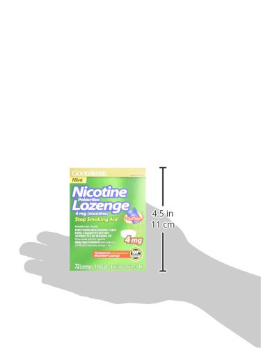 GoodSense Nicotine Polacrilex Lozenge Mint oral-dissolve demonstrates fast relief