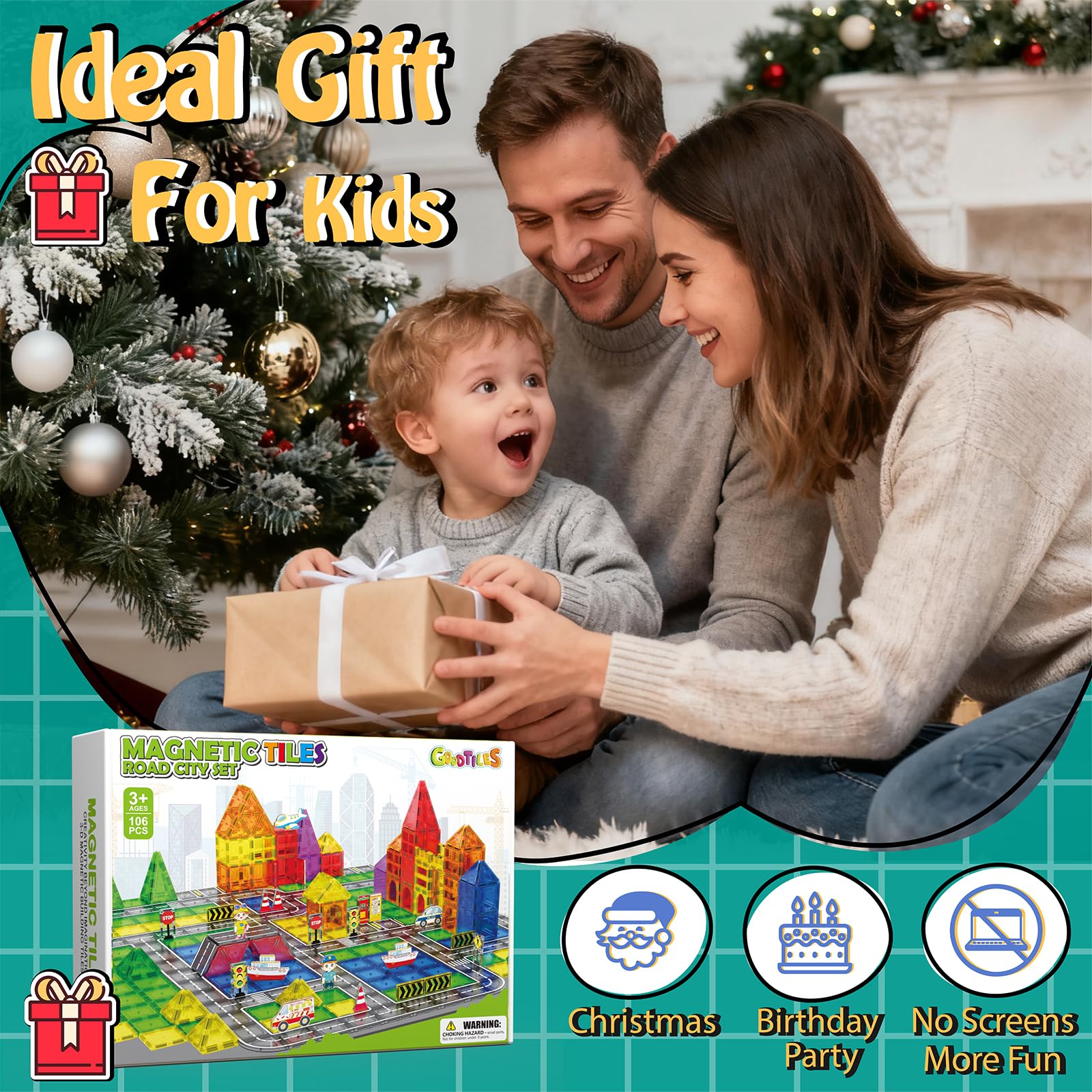 Goodtiles tiles compatible with major brands to expand playground scenes.