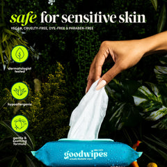 Goodwipes Aloe and Vitamin E infusion conveys skin-friendly care