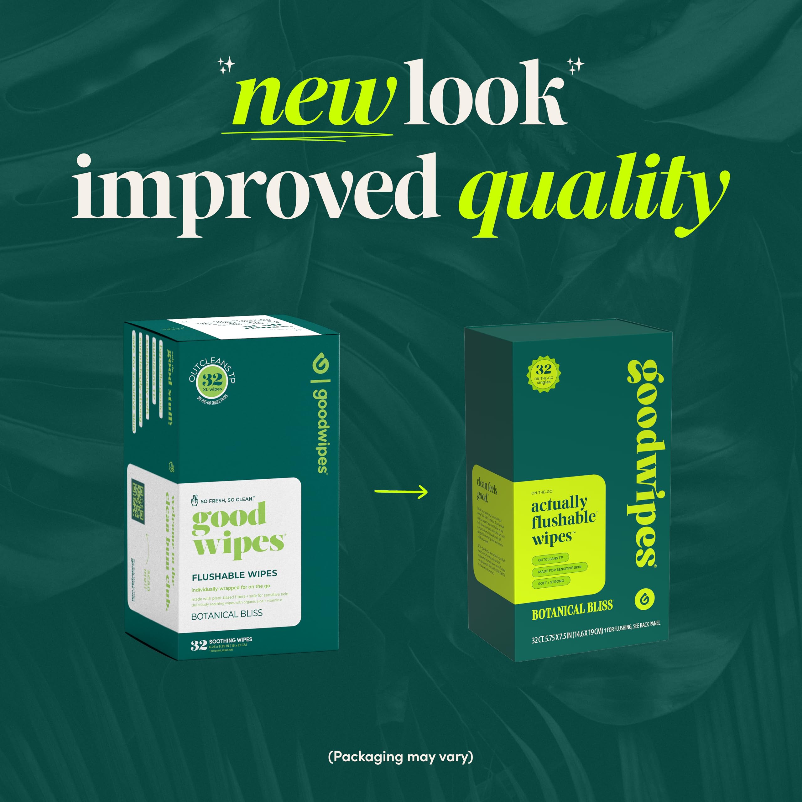 goodwipes botanical bliss travel packs fit in purse, car, or pocket.
