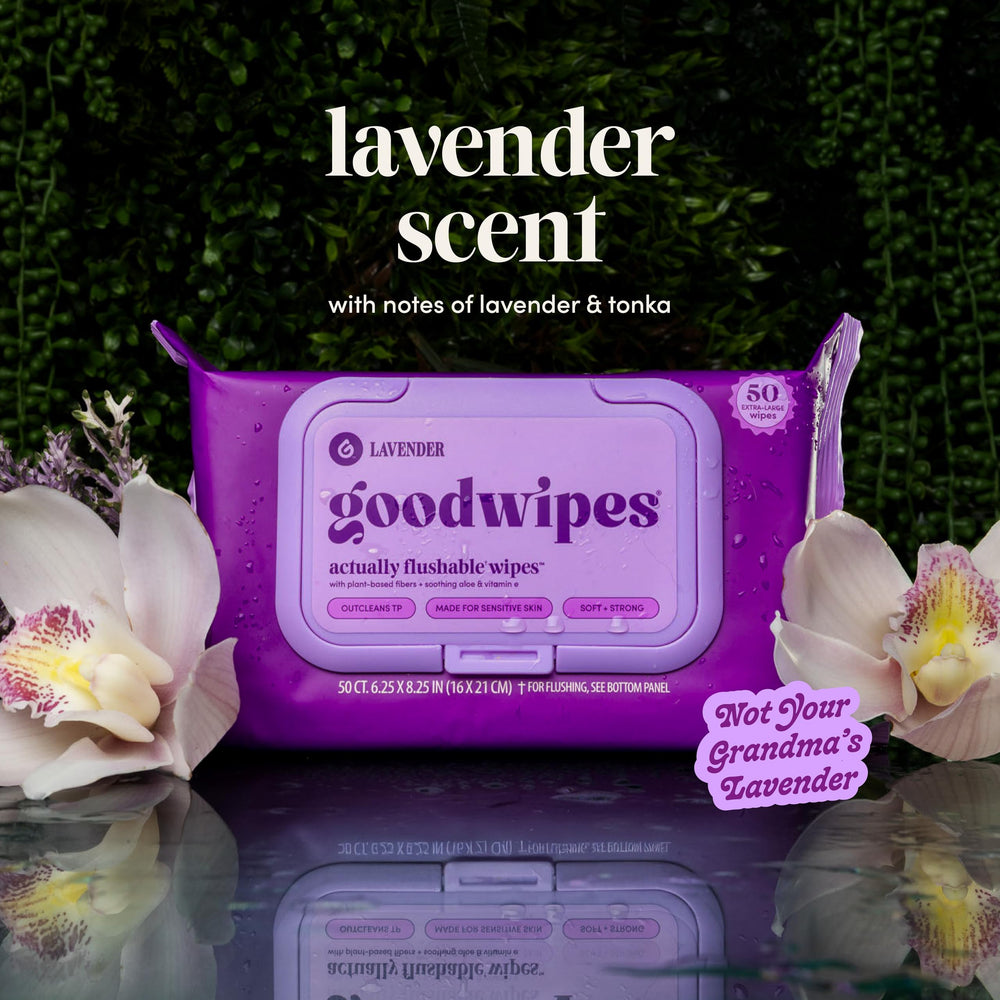 Large Goodwipes wipe showing extensive surface coverage.