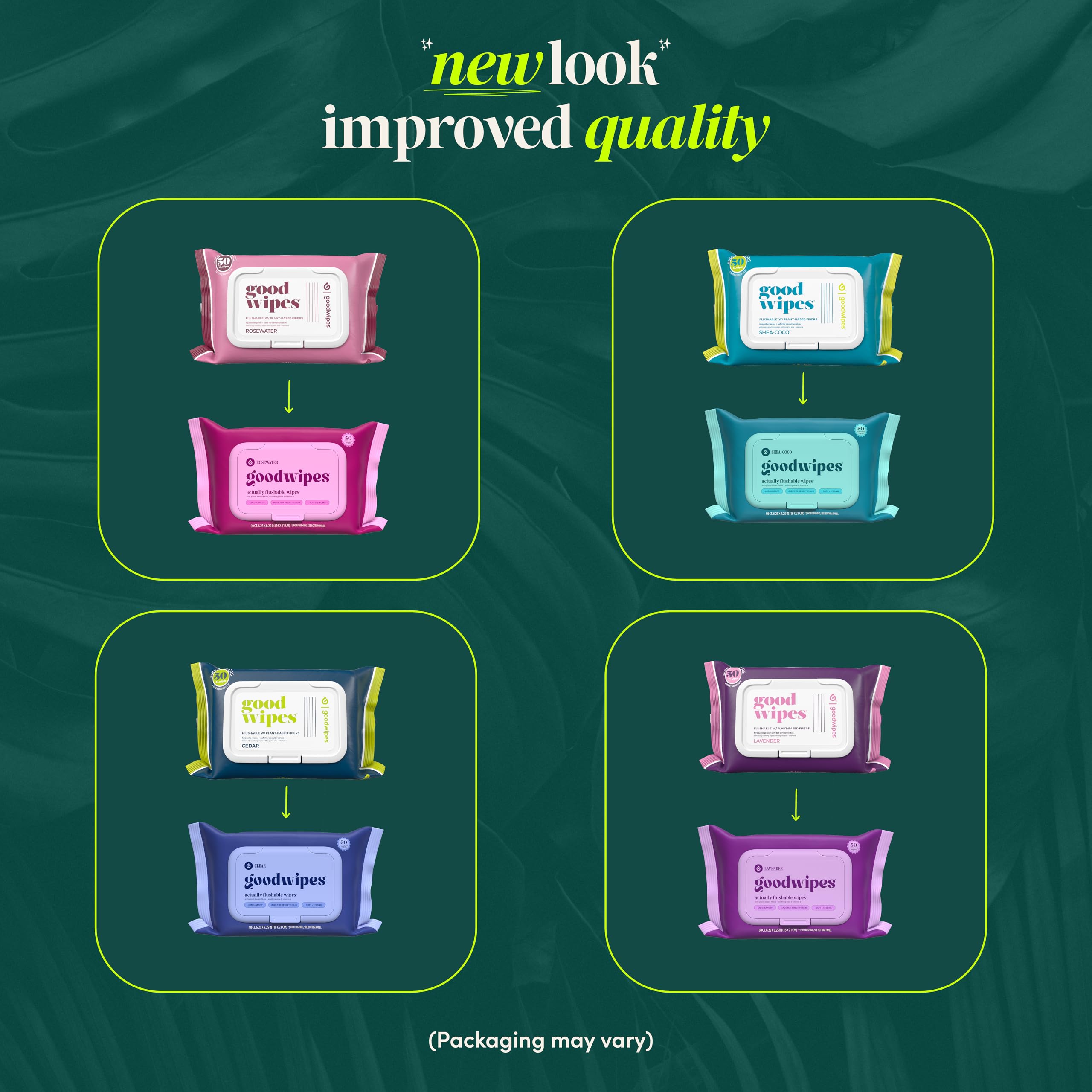 Goodwipes XL wipe size shown covering a hand