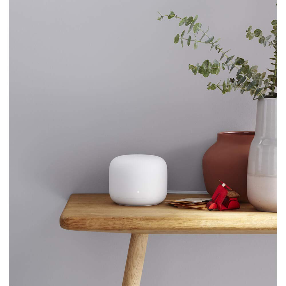 Google Nest Wifi packaging box indicates one-pack setup and Google Seal.
