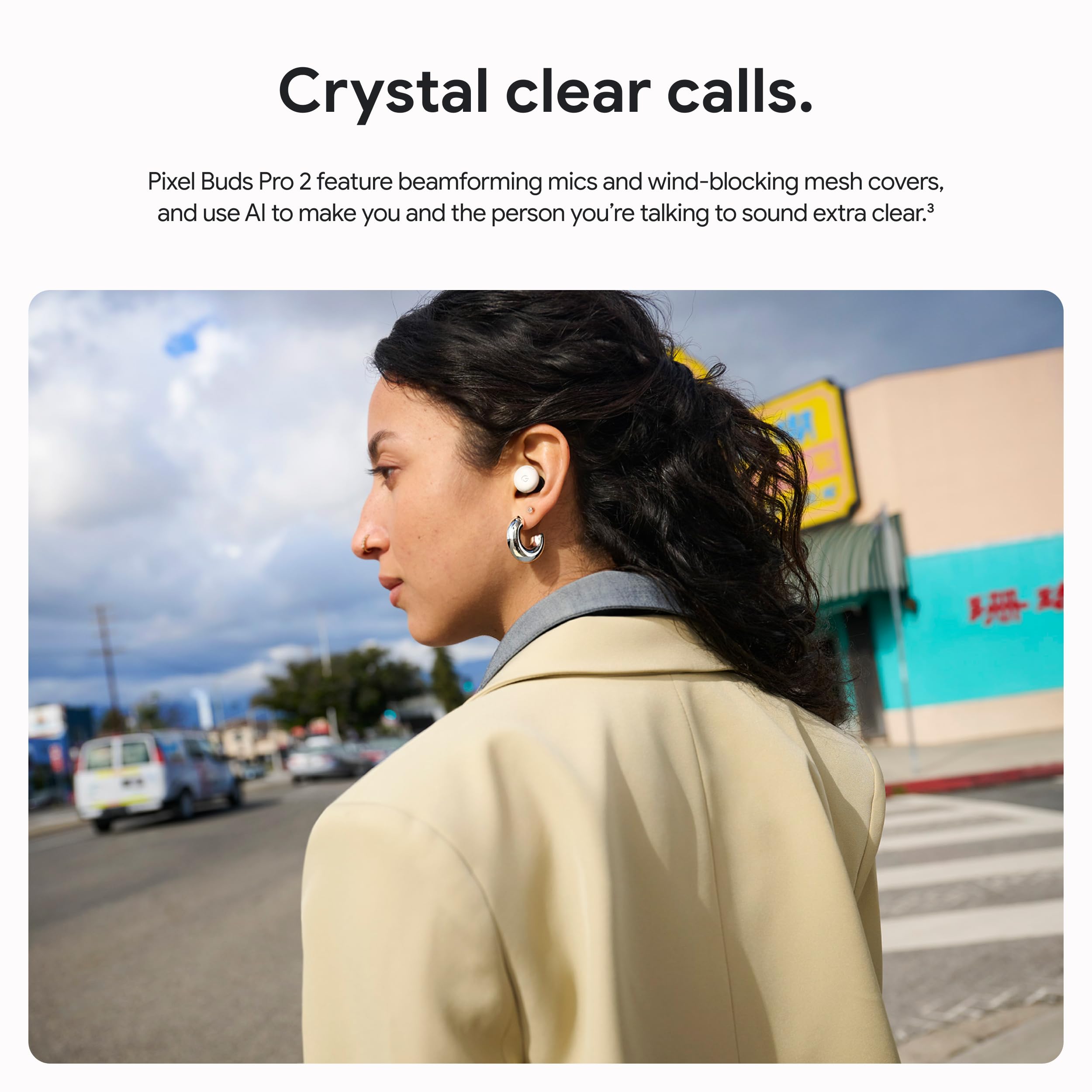 Google Pixel Buds Pro 2 active noise cancellation in action for focused listening