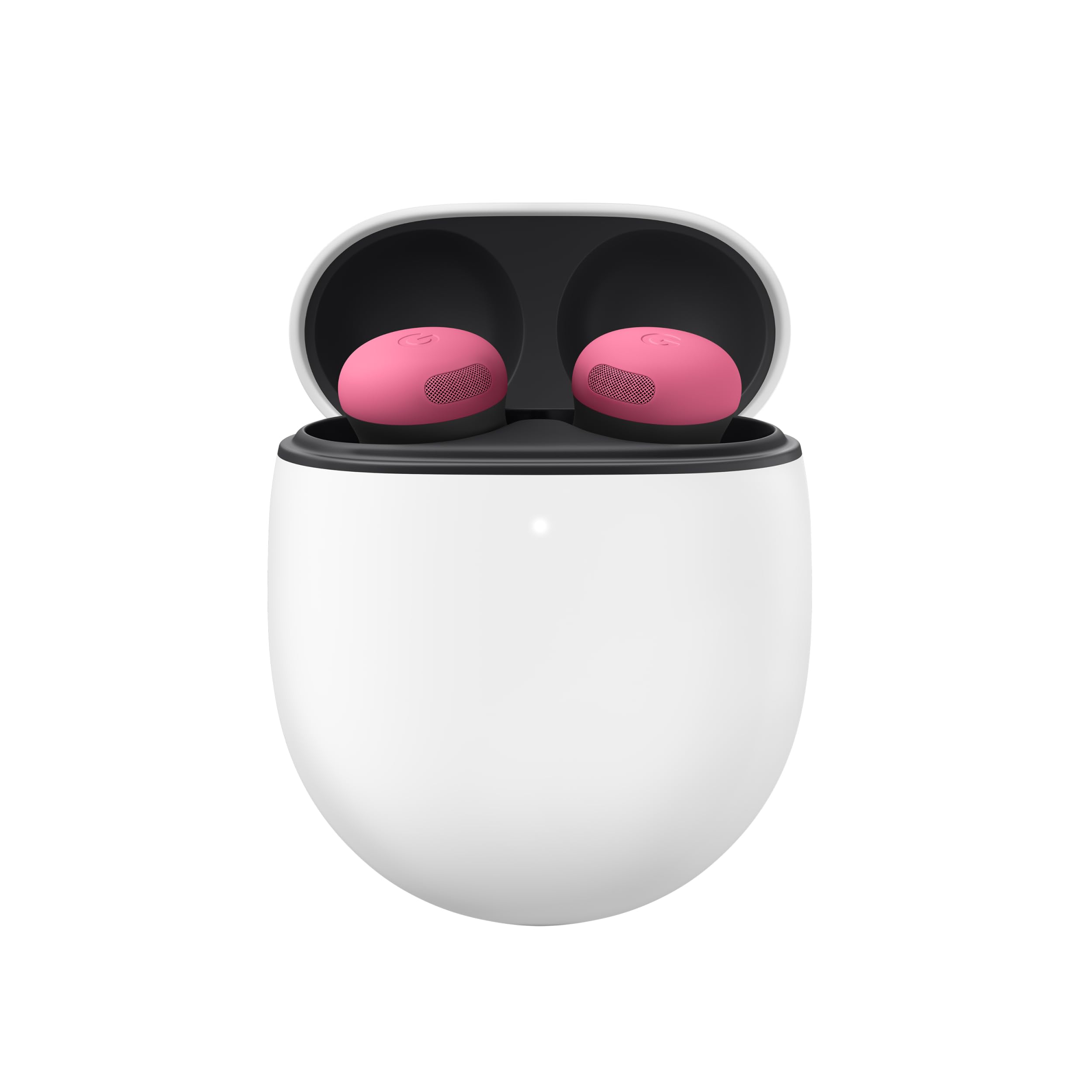 Google Pixel Buds Pro 2 peony case finish for secure transport and quick recharging