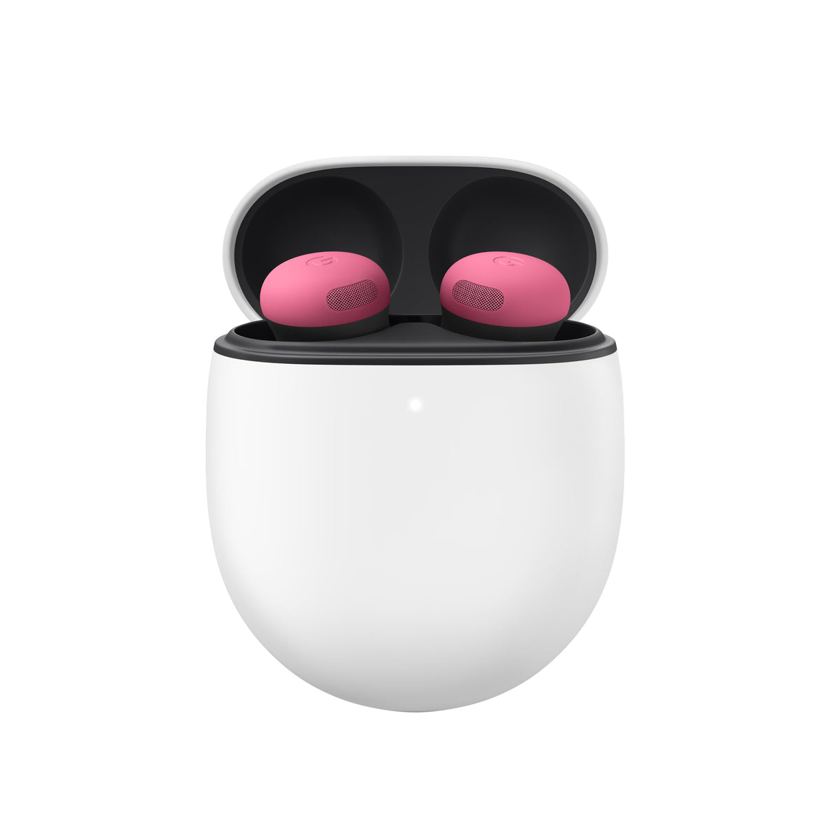 Google Pixel Buds Pro 2 peony case finish for secure transport and quick recharging