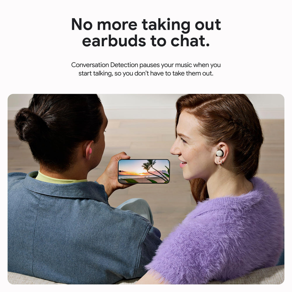 Google Pixel Buds Pro 2 transparency mode for ambient awareness while listening.