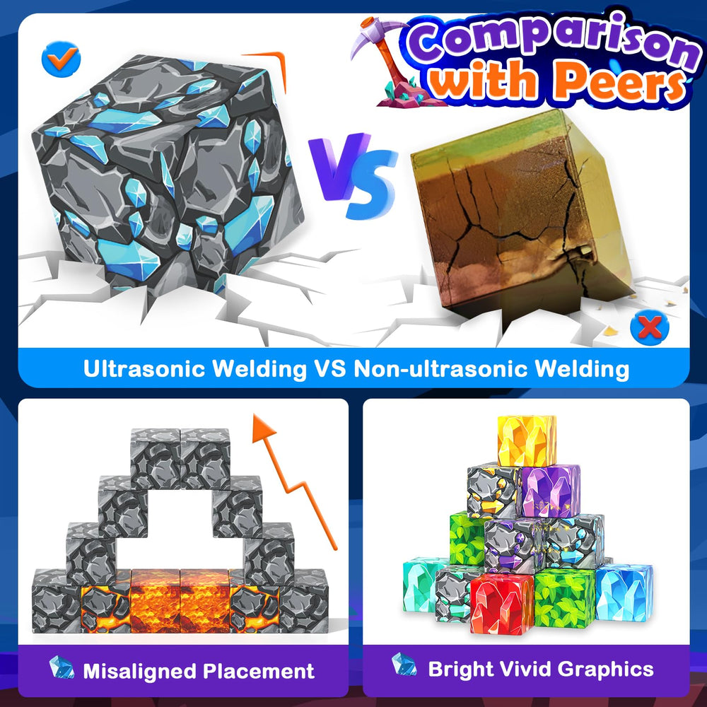 Gooidea Magnetic Blocks tunnels and treasure chest boost imaginative storytelling.