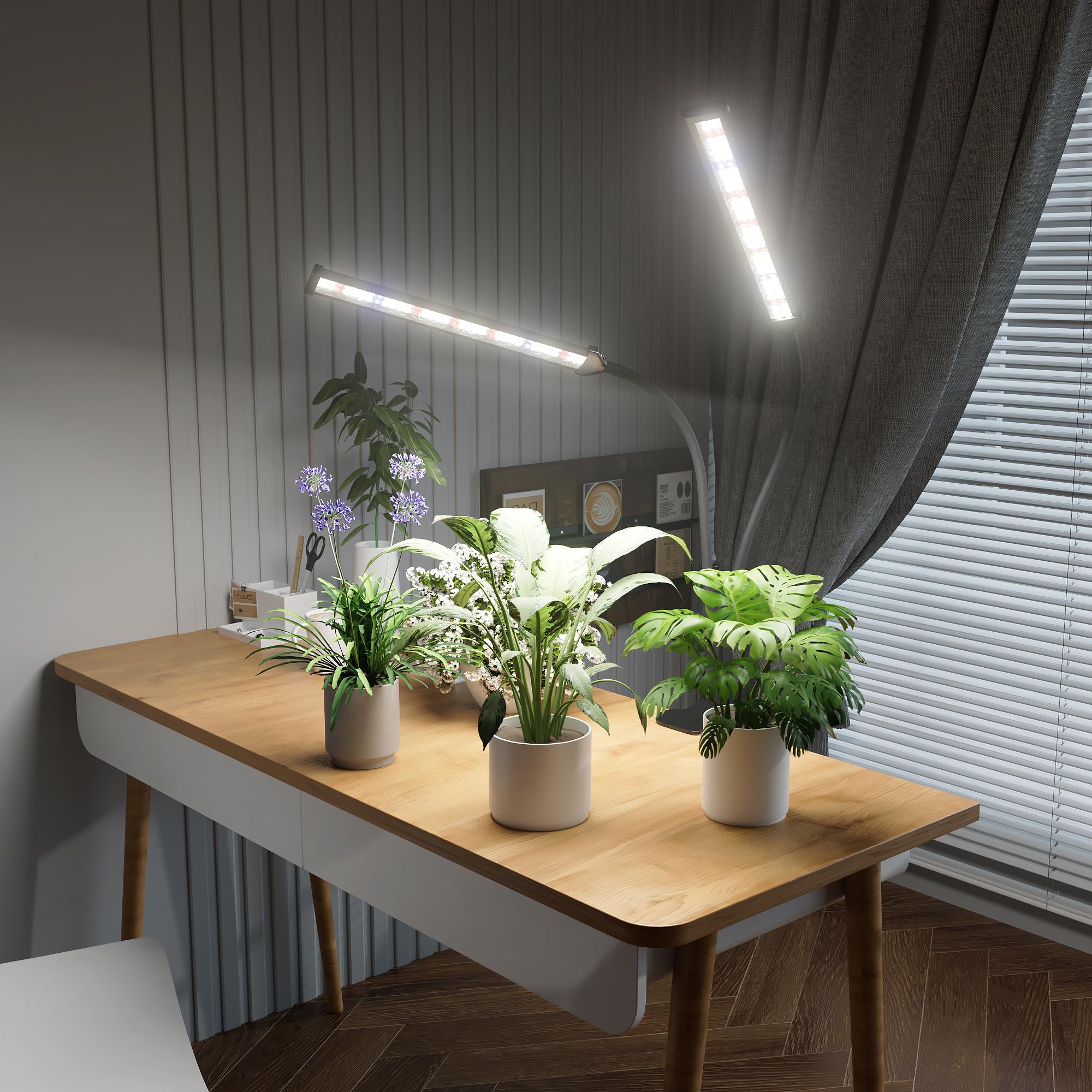 GooingTop clip-on lamp installs easily on desks or shelves