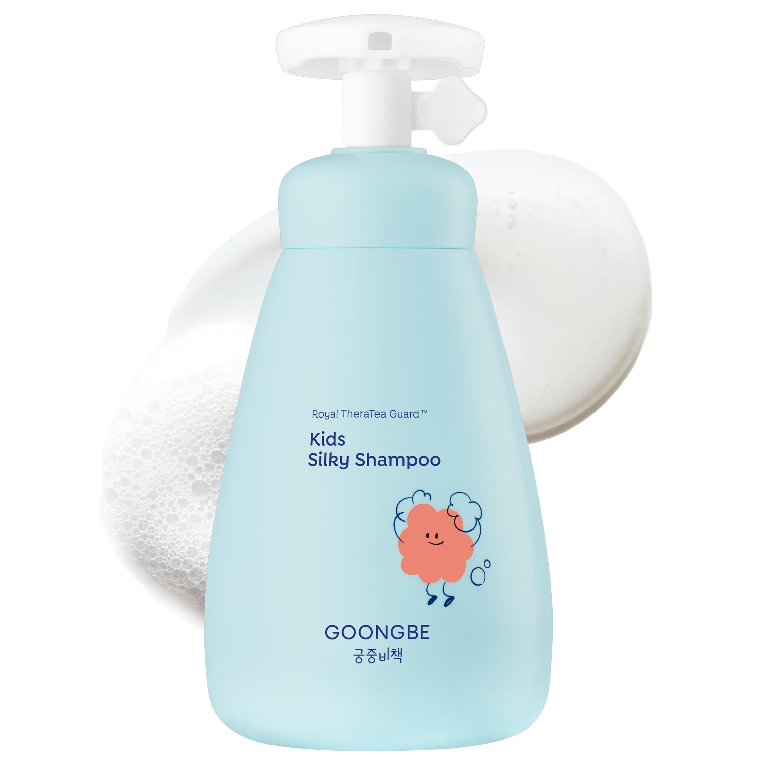 GOONGBE Kids Detangling Shampoo bottle front showing gentle detangling for easy combing.