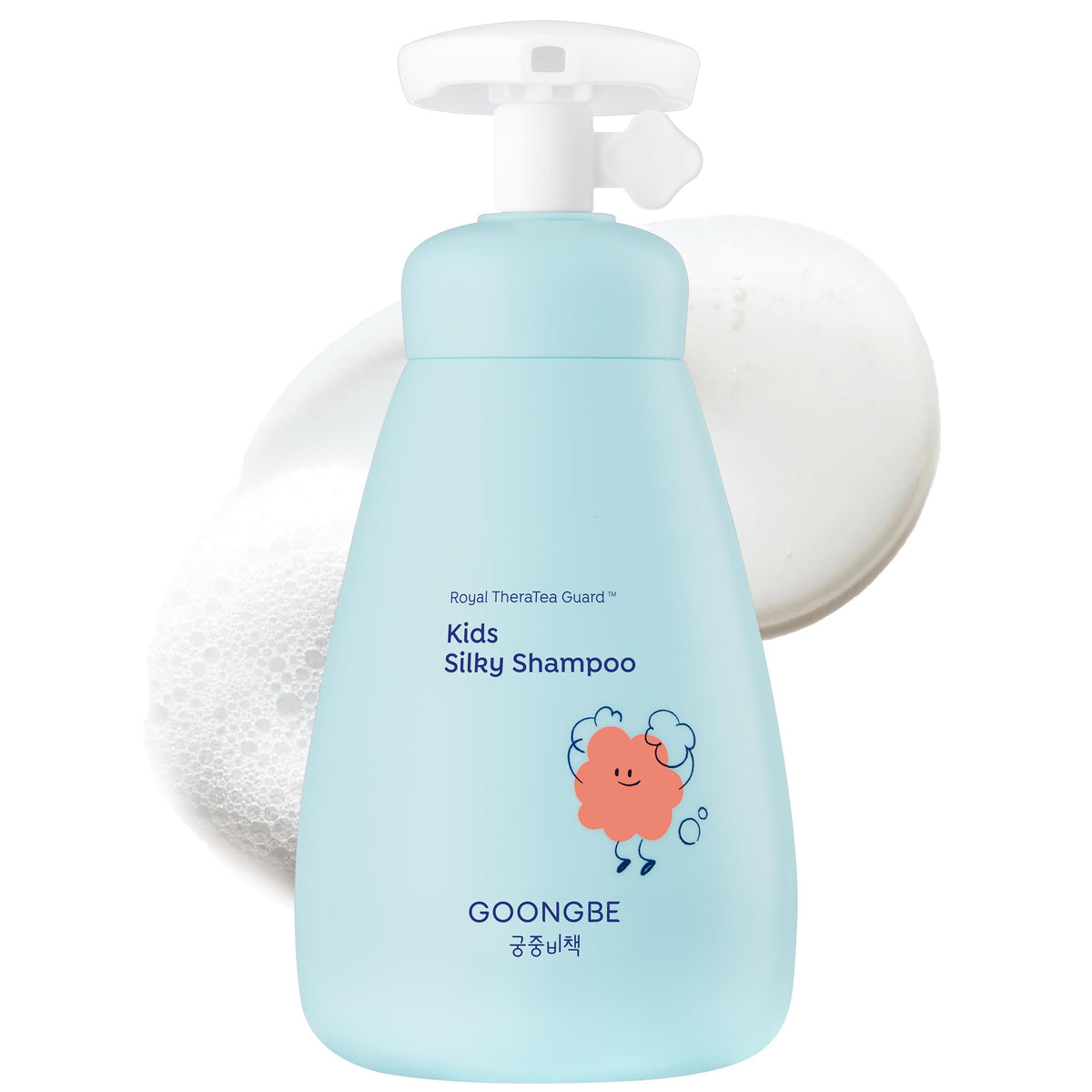 GOONGBE Kids Detangling Shampoo bottle front showing gentle detangling for easy combing.