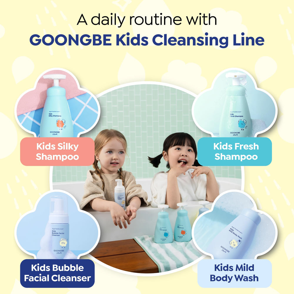 GOONGBE K beauty ritual vibe with soft foam demonstration.