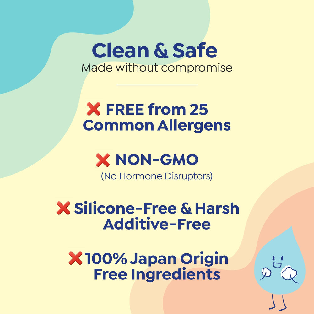 GOONGBE Detangling Shampoo tear-free design shown during bath time.