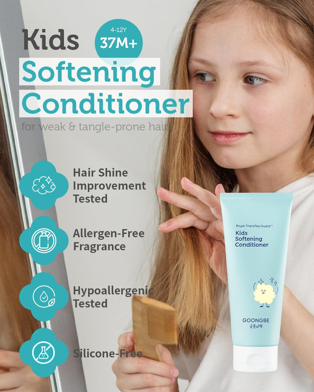 GOONGBE Kids Shampoo with Moringa purifying power refreshing scalp