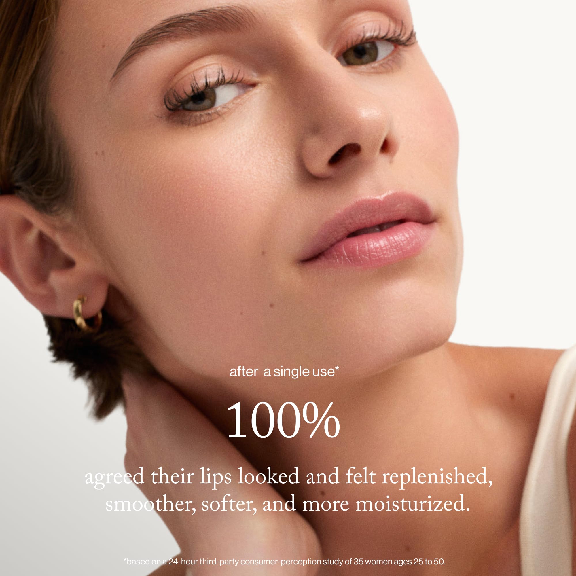 Goop Beauty Clean Lip Balm image highlights petroleum-free formula