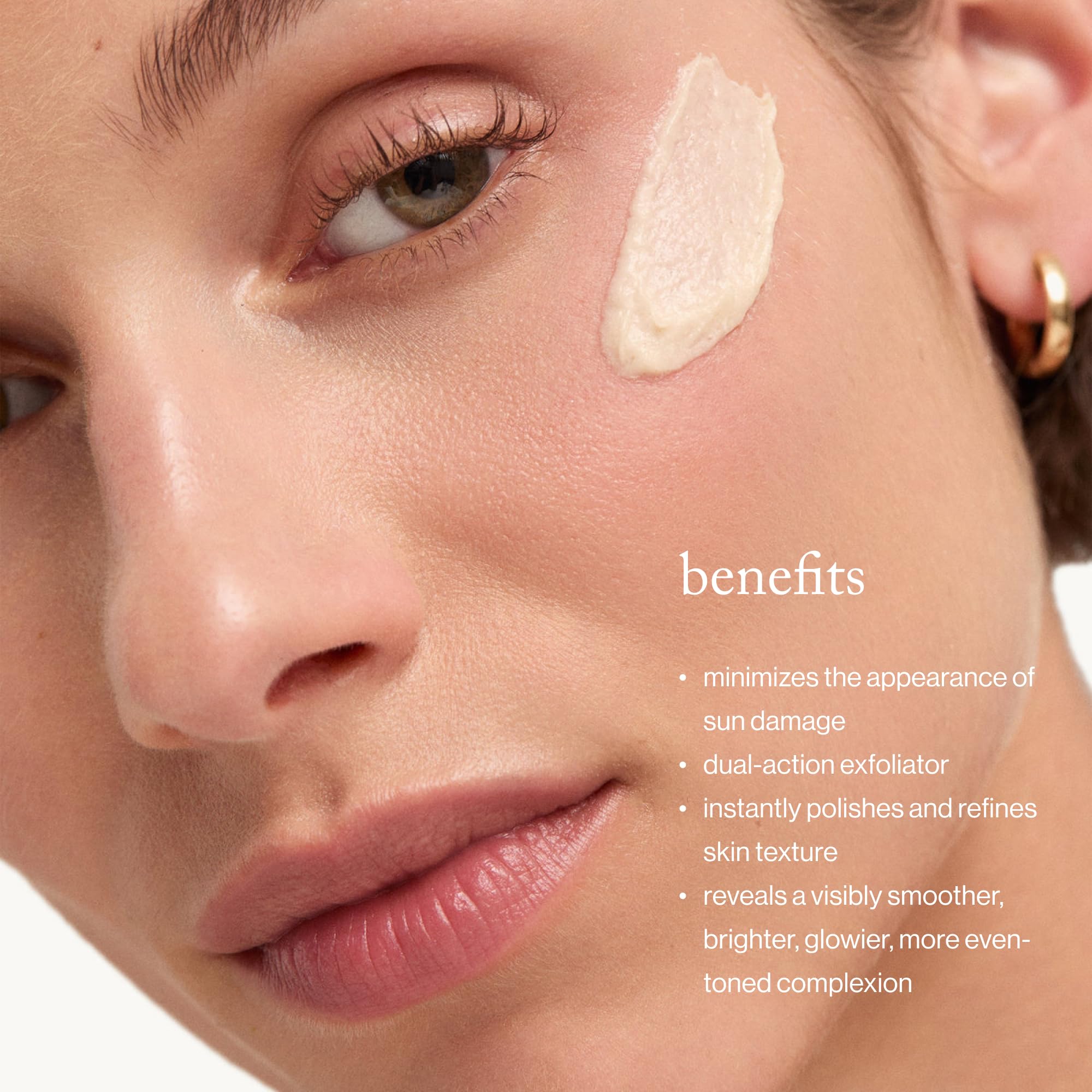 goop Beauty Microderm Exfoliator mineral blend close-up shows potent microexfoliants for smoother pores