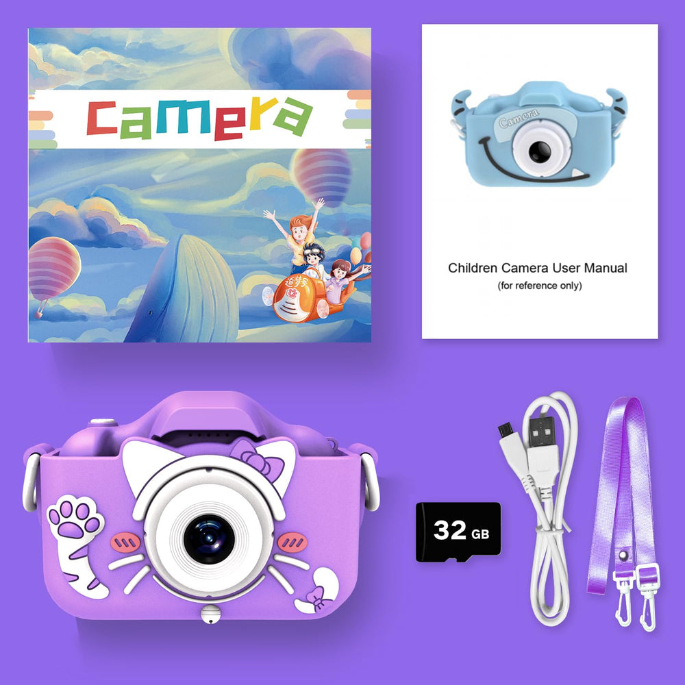 Goopow Kids Camera includes 32GB SD card for immediate use.