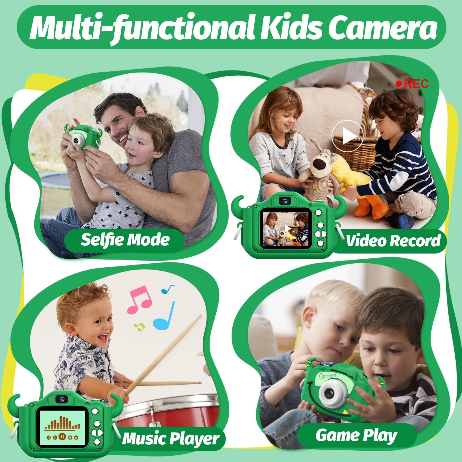 Goopow Kids Camera action shot captures playful moments.