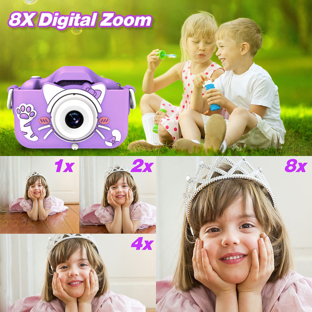 Goopow Kids Camera USB recharge provides kid-friendly power.