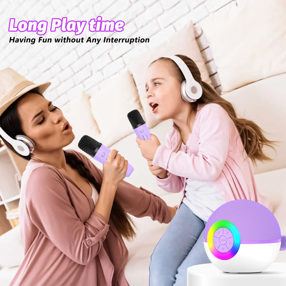Goopow Mini Karaoke Machine used by kids and families at home