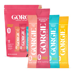 GORGIE bestsellers variety pack shown for on the go energy.