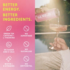 GORGIE Biotin content supports hair, skin, and nails.