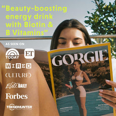 GORGIE biotin and B vitamins label signals beauty-supporting nutrients