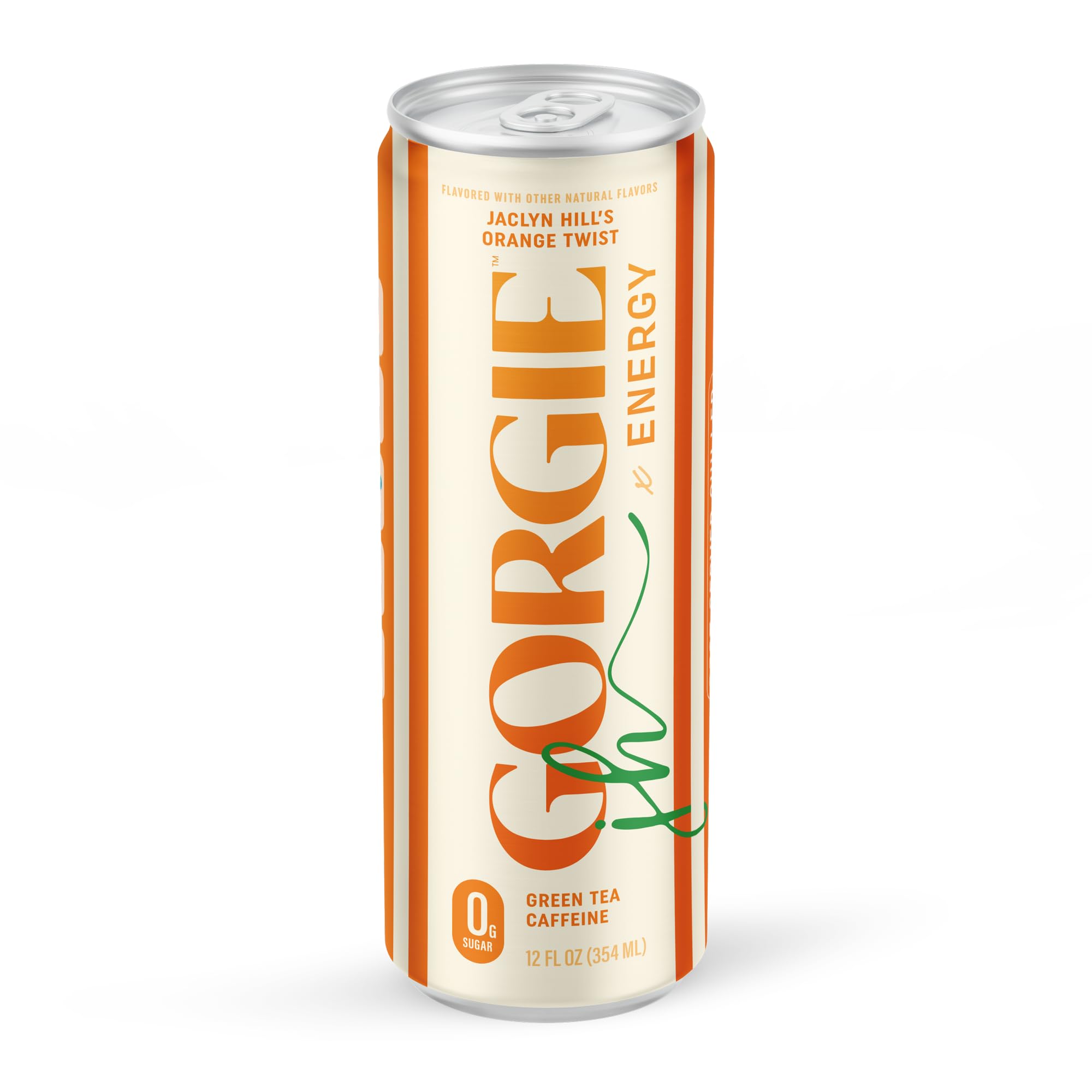 GORGIE Orange Twist chilled glass with bubbles for a refreshing energy moment.