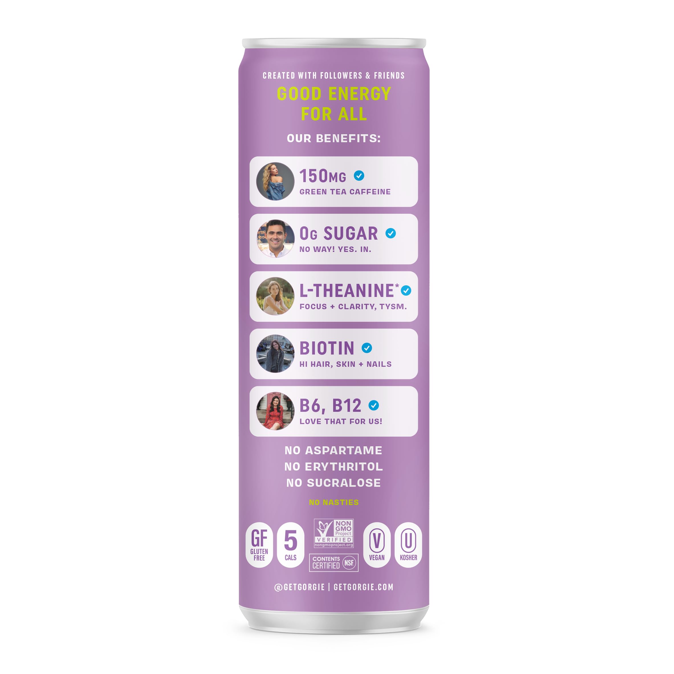 GORGIE Wild Berry can with refreshing citrus hint aimed for morning energy.