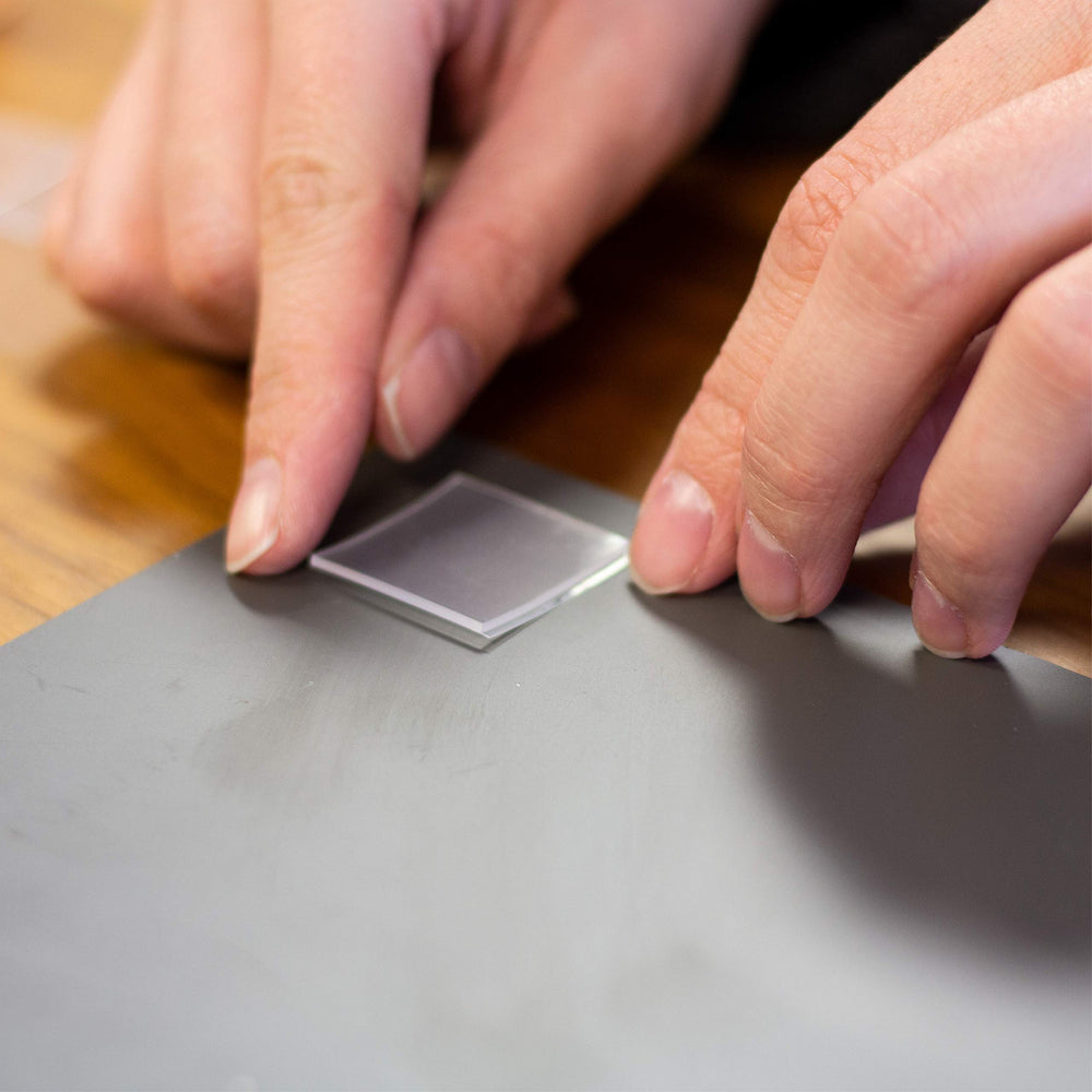 Gorilla DIY project with mounting squares enables quick decor setup