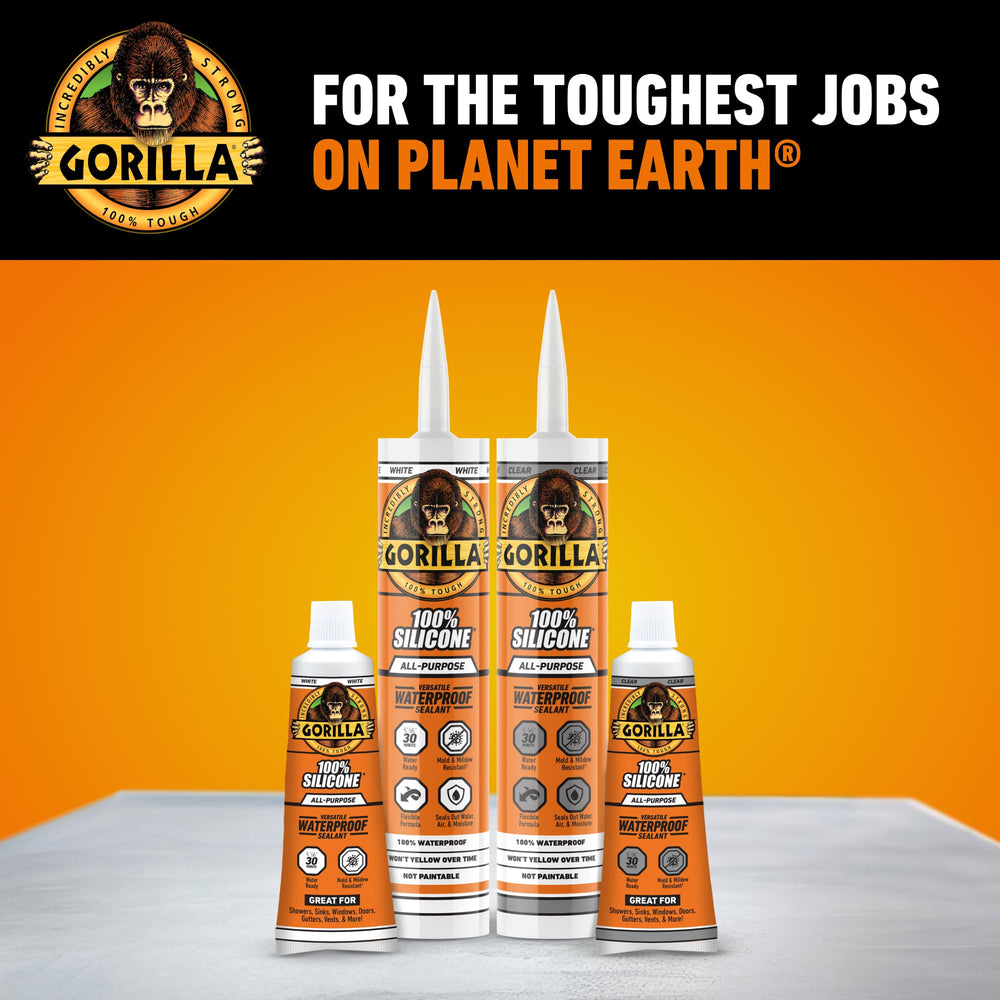 GORILLA seal remains flexible, resisting shrinkage and cracking.