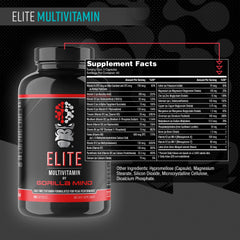 Gorilla Mind Elite capsules close-up for convenient daily intake.