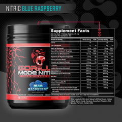 Gorilla Mind Gorilla Mode Nitric Upgraded glass with mixed pre-workout for a clean pumps experience.