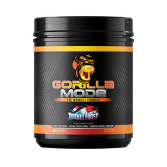 Gorilla Mind Gorilla Mode pre-workout bottle in Rocket Frost flavor for sustained energy