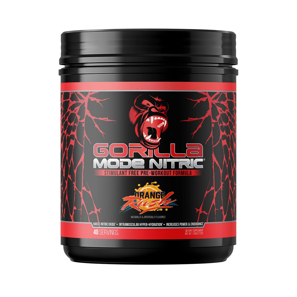 Gorilla Mind Nitric Upgraded bottle pour shows easy mixing for strong pumps.