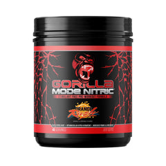 Gorilla Mind Nitric Upgraded bottle pour shows easy mixing for strong pumps.